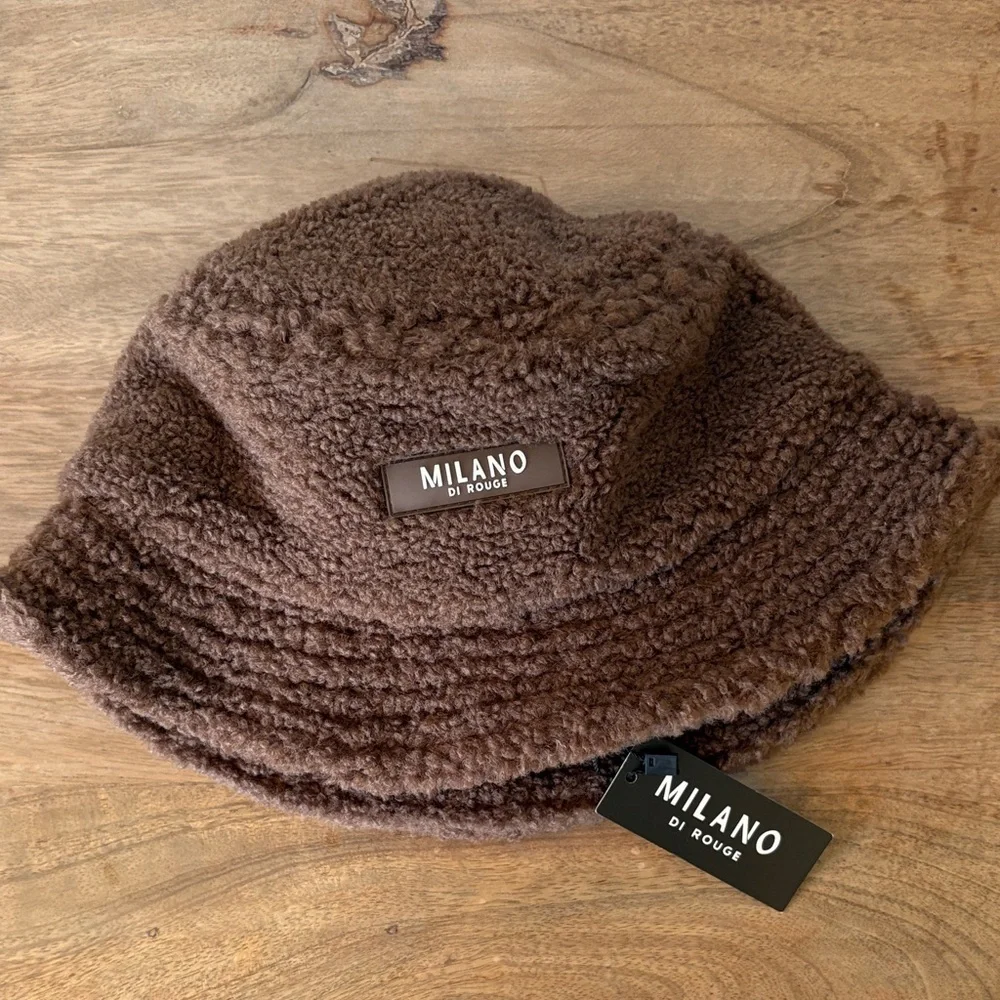 Milano Di Rouge Chocolate Fleece Bucket Hat